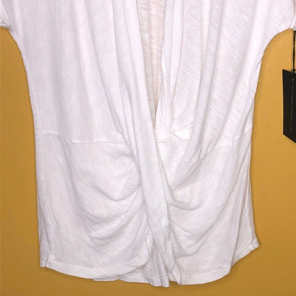 The Refinery White Criss Cross Shirt, M, NWT - Picture 3 of 5